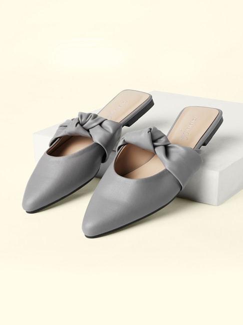forever-glam-by-pantaloons-women's-grey-mule-shoes