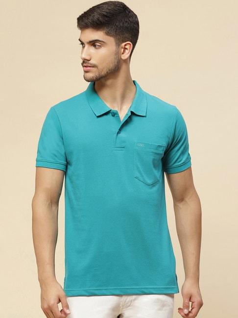 cloak-&-decker-by-monte-carlo-turquoise-regular-fit-polo-t-shirt
