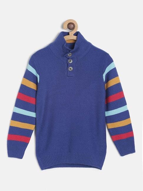 miniklub-kids-blue-solid-full-sleeves-sweater