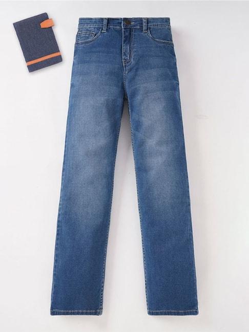 edheads-kids-blue-cotton-straight-fit-jeans