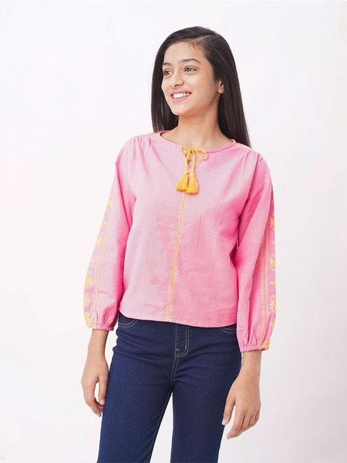 edheads-kids-pink-cotton-embroidered-full-sleeves-top