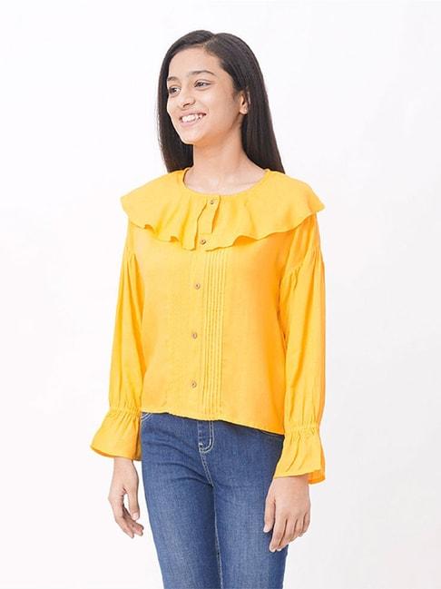 edheads-kids-yellow-cotton-regular-fit-full-sleeves-top