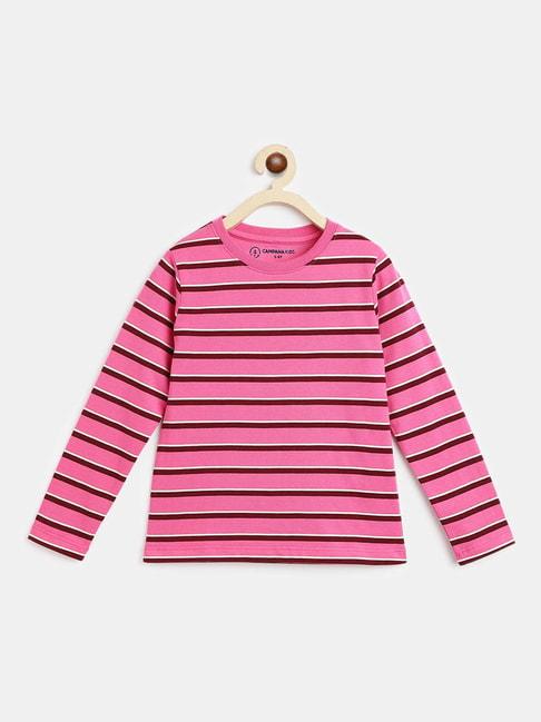 campana-kids-pink-striped-full-sleeves-top