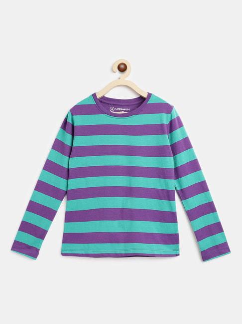 campana-kids-purple-&-green-striped-full-sleeves-top
