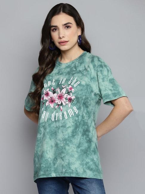 vividartsy-green-floral-t-shirt