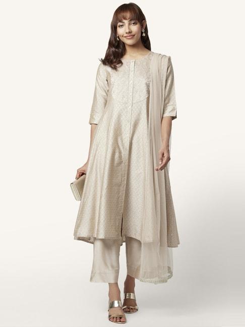 rangmanch-by-pantaloons-beige-embroidered-kurta-palazzo-set-with-dupatta