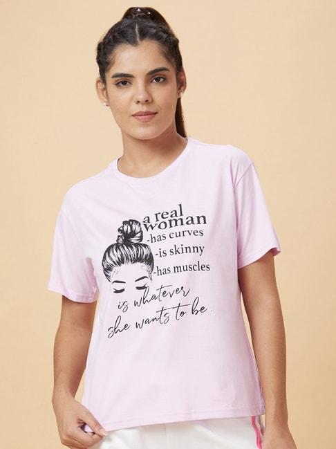 globus-lavender-cotton-graphic-print-t-shirt