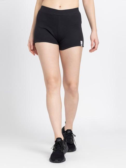 adidas-black-cotton-training-shorts