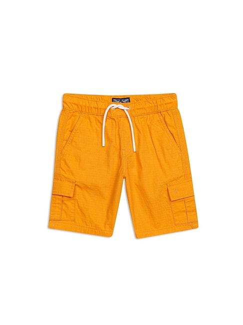h-by-hamleys-kids-orange-solid-shorts