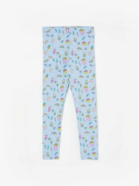 fame-forever-by-lifestyle-kids-blue-printed-leggings