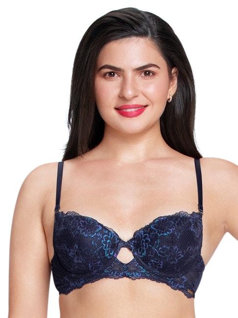 amante-blue-lace-pattern-full-coverage-bra