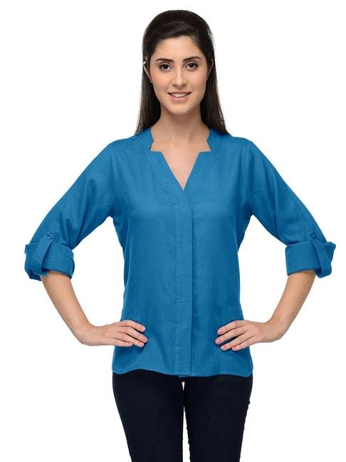 patrorna-blue-regular-fit-shirt
