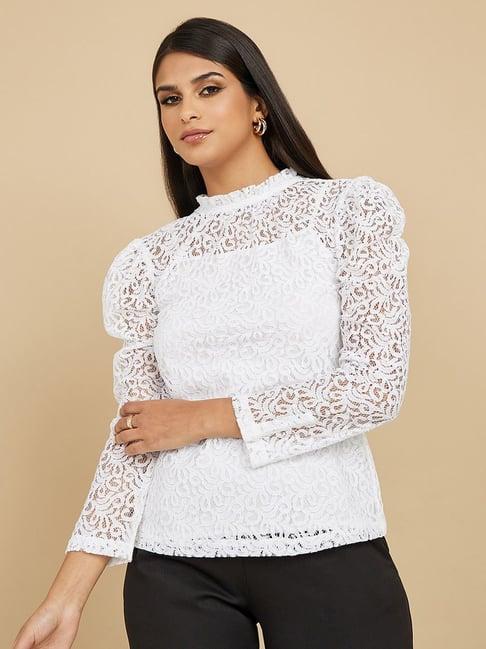 styli-all-over-lace-high-neck-blouse