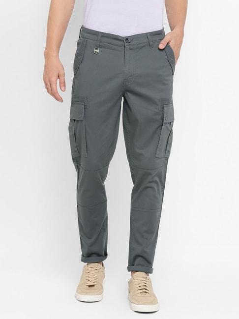 red-chief-grey-relaxed-fit-cargo-trousers