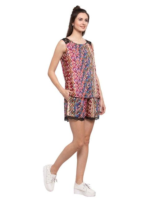 patrorna-multicolor-printed-top-with-shorts