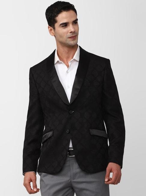 v-dot-black-skinny-fit-blazer