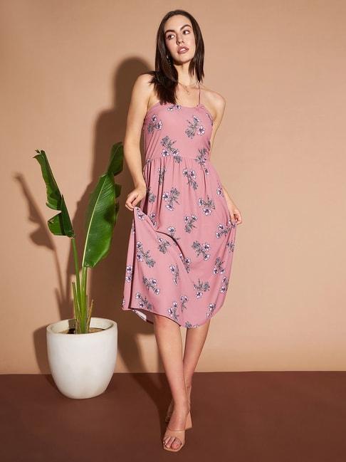 marie-claire-pink-printed-a-line-dress
