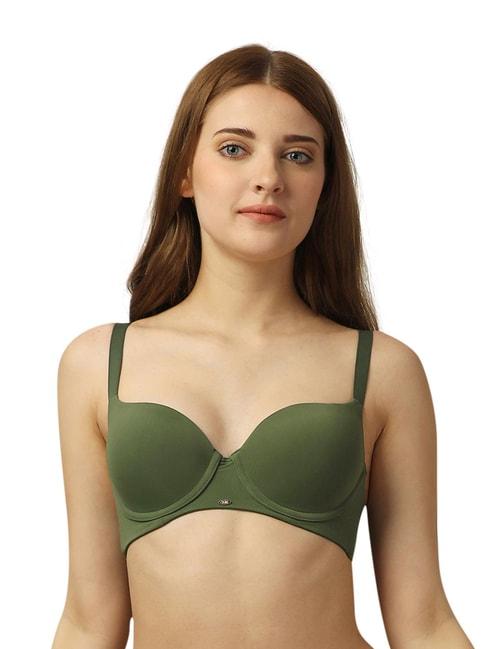 soie-green-medium-coverage-under-wired-t-shirt-bra