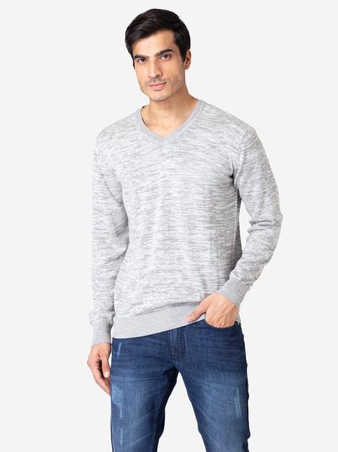 allen-cooper-grey-melange-regular-fit-sweater