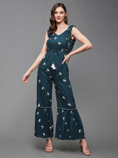 miss-chase-green-printed-jumpsuit
