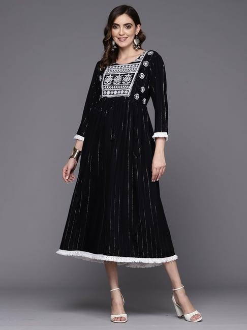 indo-era-black-embroidered-maxi-dress