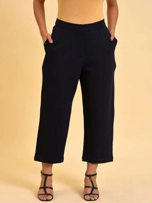 w-navy-high-rise-trousers