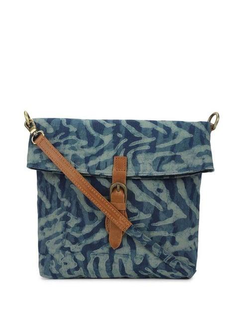 fabindia-blue-printed-small-sling-handbag