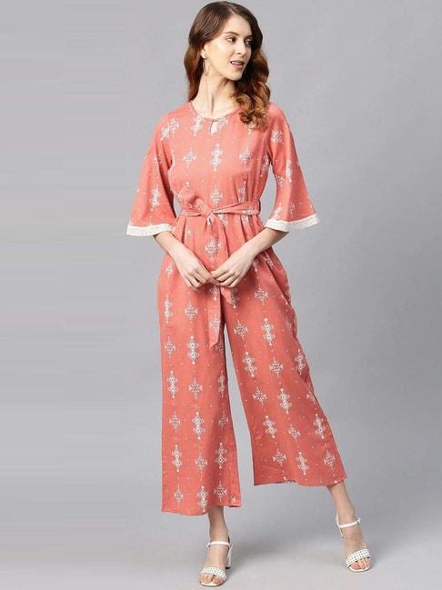 juniper-peach-cotton-printed-jumpsuit