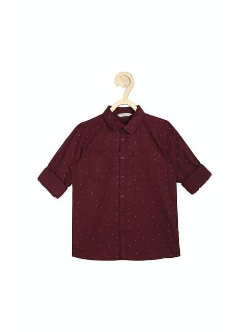 peter-england-kids-maroon-printed-full-sleeves-shirt