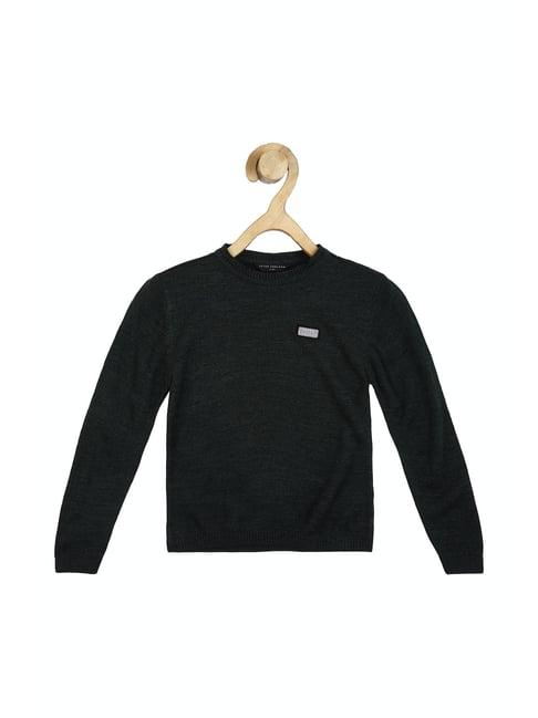 peter-england-kids-black-textured-full-sleeves-sweater