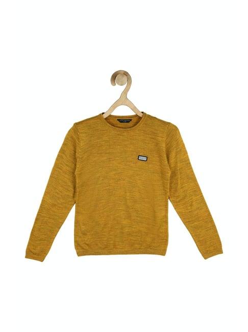 peter-england-kids-mustard-textured-full-sleeves-sweater