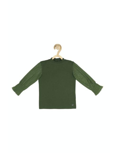peter-england-kids-olive-solid-full-sleeves-top