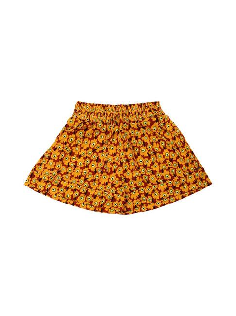 peter-england-kids-red-&-orange-floral-print-shorts