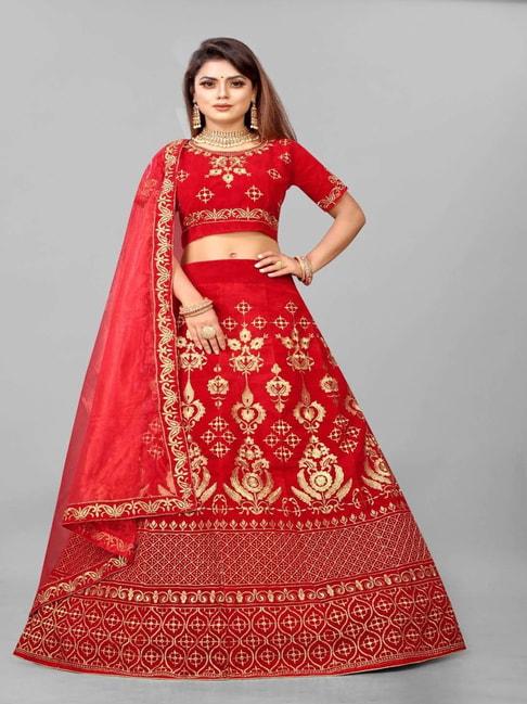 apnisha-red-embroidered-semi-stitched-lehenga-choli-set-with-dupatta