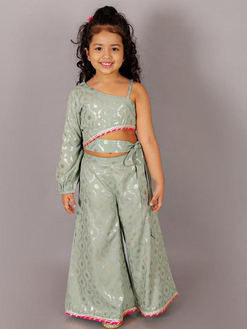 lil-drama-kids-sage-green-floral-print-full-sleeves-crop-top-with-plazzos
