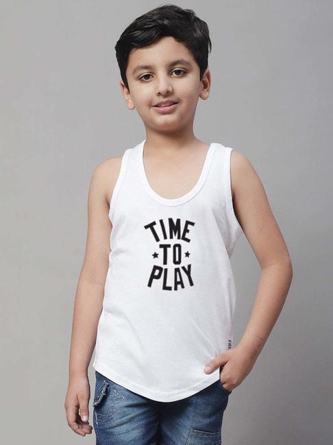 friskers-kids-white-&-black-cotton-printed-vest