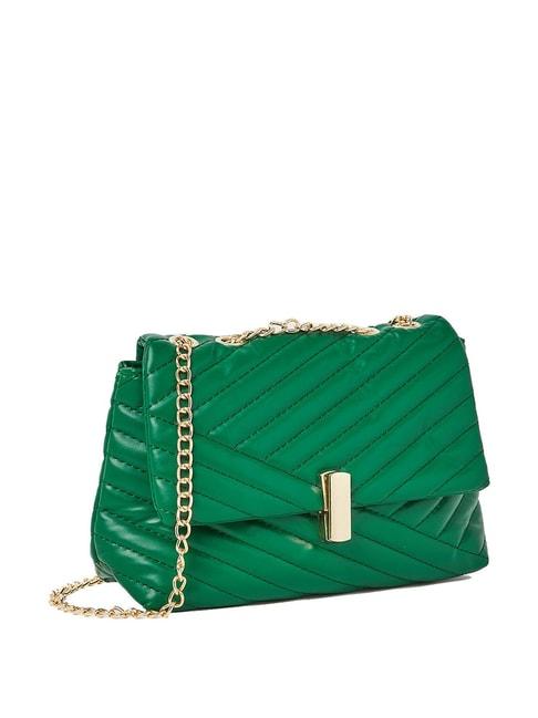 styli-green-quilted-medium-sling-handbag