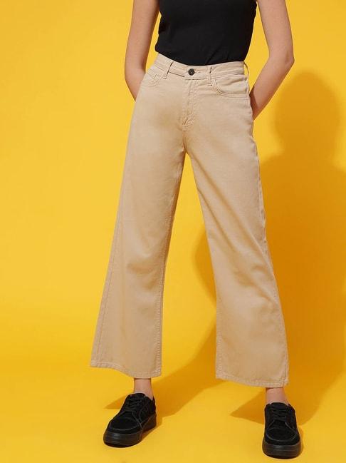 belliskey-beige-flare-fit-high-rise-jeans