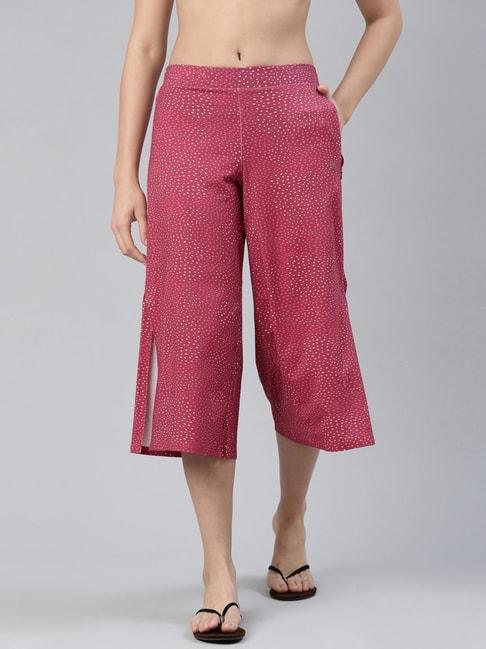 enamor-magenta-pink-printed-lounge-pants