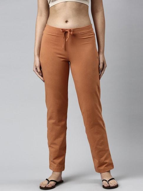 enamor-orange-cotton-lounge-pants