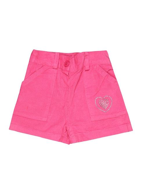 bodycare-kids-dark-pink-embellished-shorts