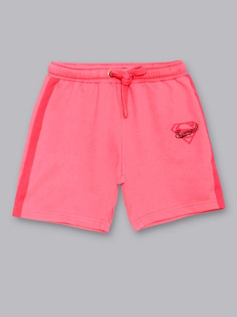 kidsville-kids-baby-pink-solid-shorts