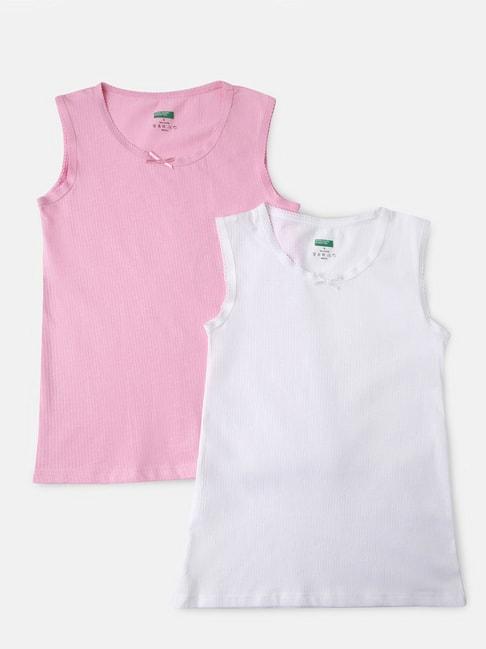 united-colors-of-benetton-kids-pink-&-white-solid-camisole-(pack-of-2)
