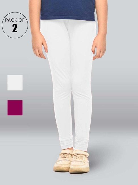 lyra-kids-white-&-pink-skinny-fit-leggings-(pack-of-2)