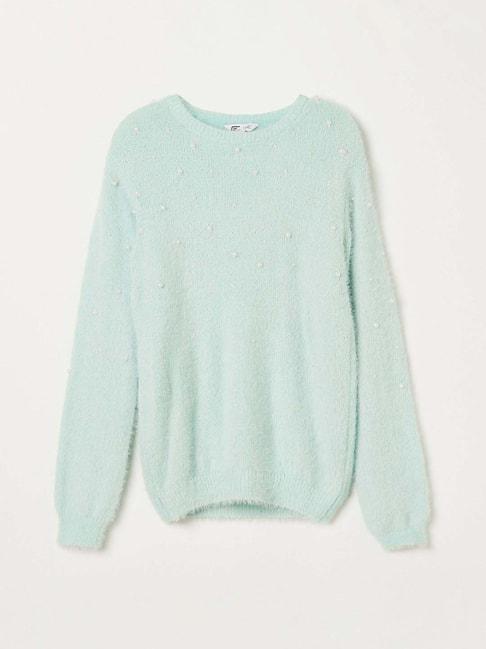 fame-forever-by-lifestyle-kids-mint-green-embellished-full-sleeves-sweater