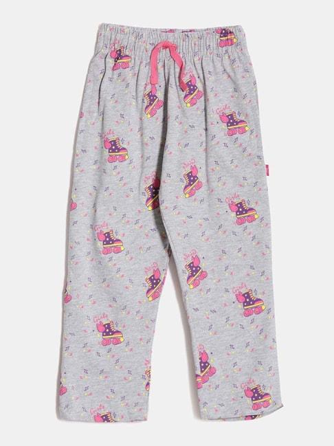 dixcy-slimz-kids-grey-&-pink-cotton-printed-trackpants
