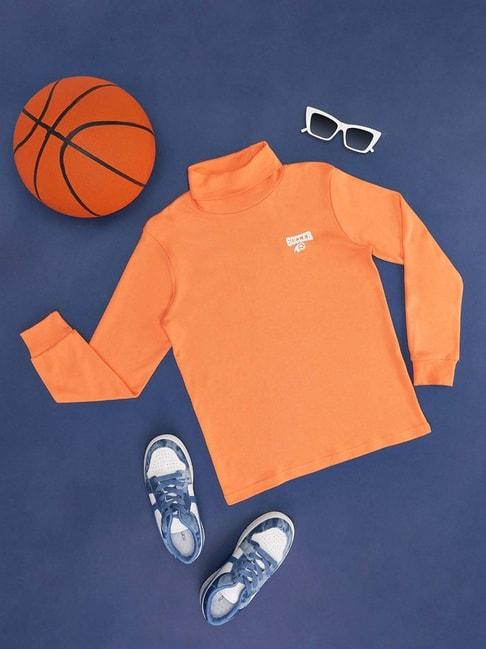 pantaloons-junior-kids-orange-cotton-printed-full-sleeves-sweatshirt