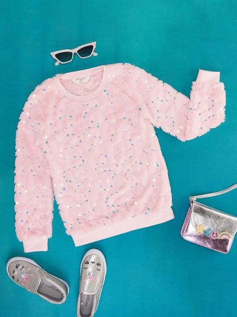 pantaloons-junior-kids-pink-embellished-full-sleeves-sweatshirt