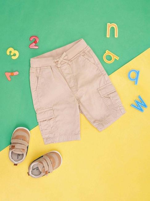 pantaloons-baby-kids-beige-cotton-regular-fit-shorts
