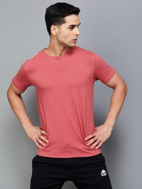kappa-red-regular-fit-t-shirt